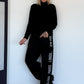Basic Rollkragenpullover - schwarz