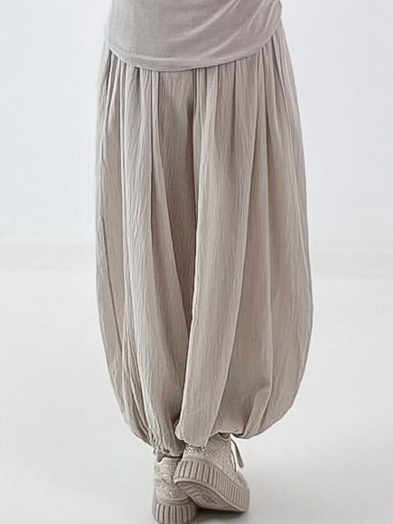 Lichte harembroek - beige