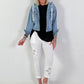 Hooded denim jacket