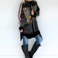 Oversized Jeansjacke mit Pailletten - used-black ( lieferbar ab ca. 01.09.26)