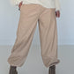 Vegane Lederhose 2 Looks - beige