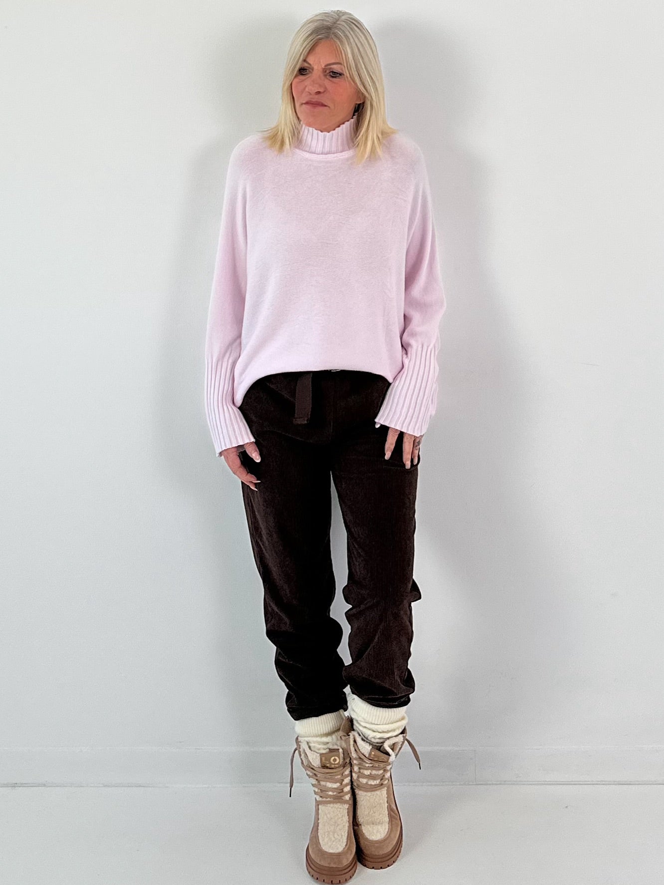 Pullover Modell "Lounge Lane" - rosa