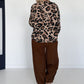 Baby corduroy harem pants Hope - chocolate