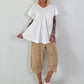Light structured T-shirt - white