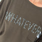 Sweater Whatever mit Strass-Details - mokka