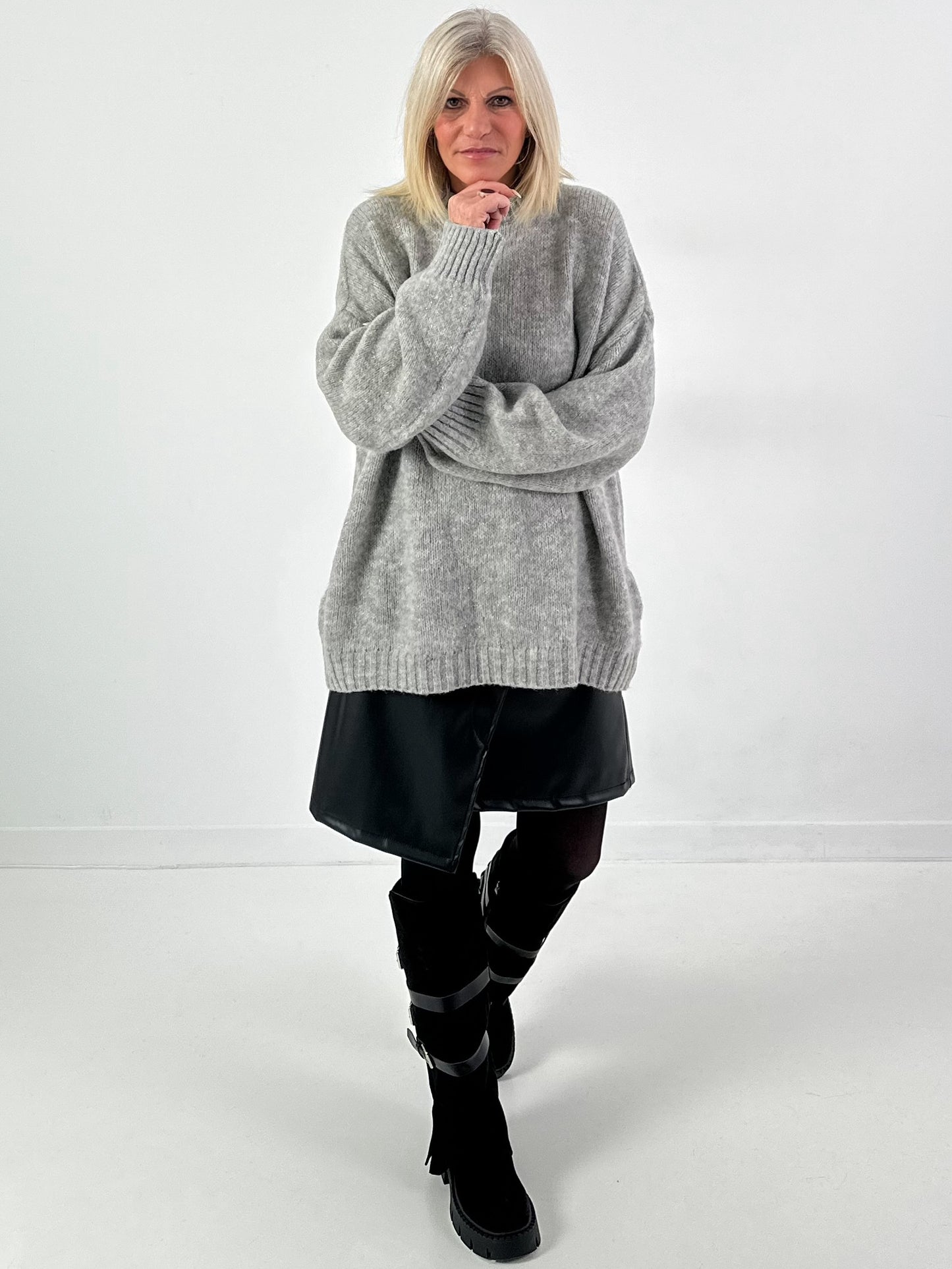 Sweater model "Shine Bright" - gray