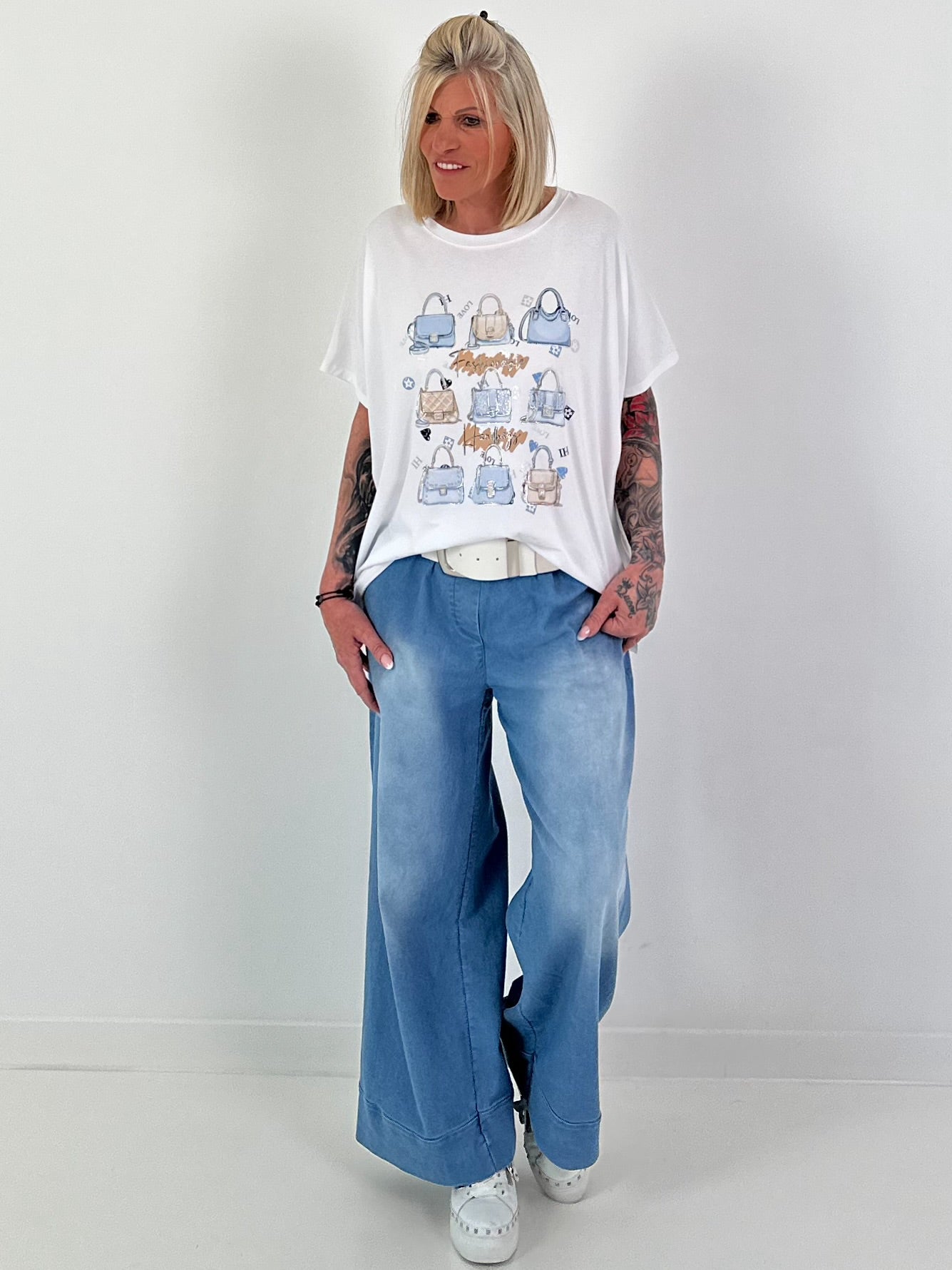 T-Shirt Bags - white