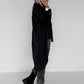 Hemdbluse mit Strukturstreifen - schwarz