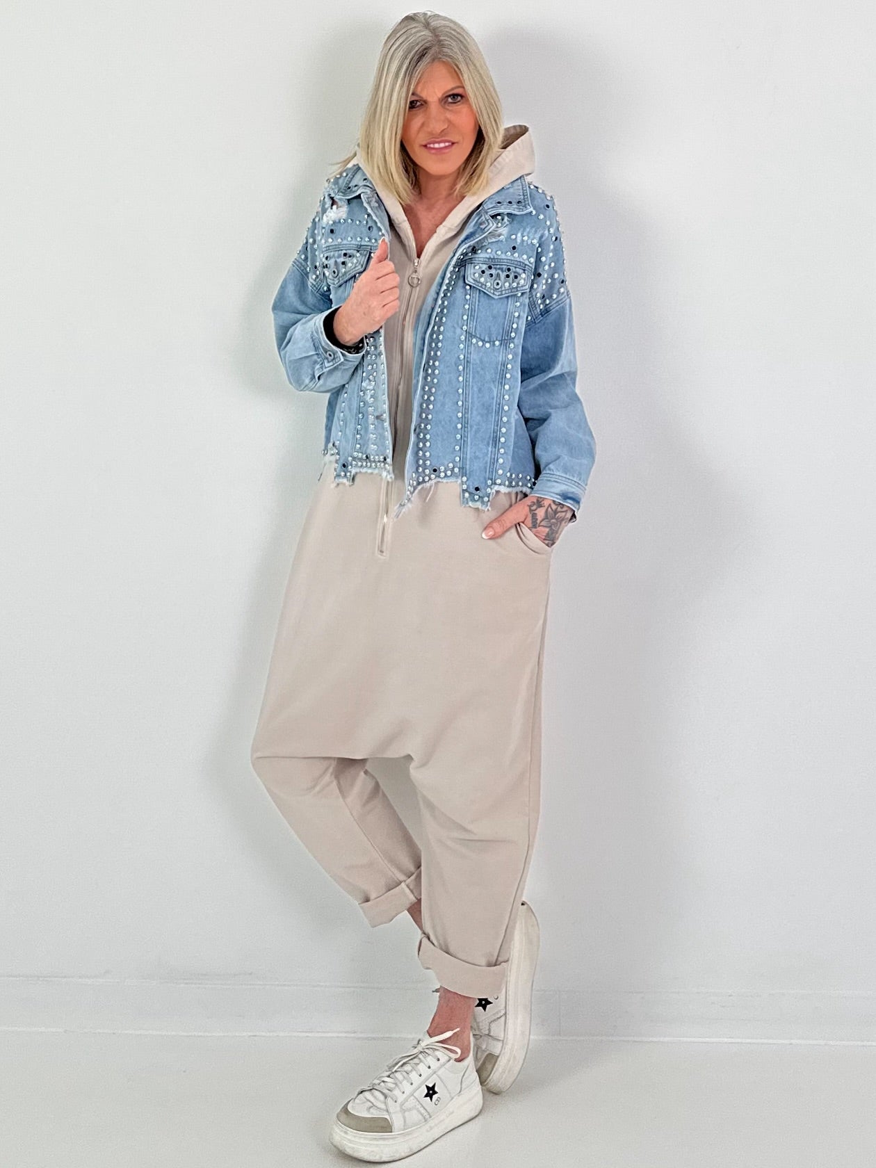 Jumpsuit Peace - beige
