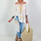 Boho Tunic with Crochet Details - White