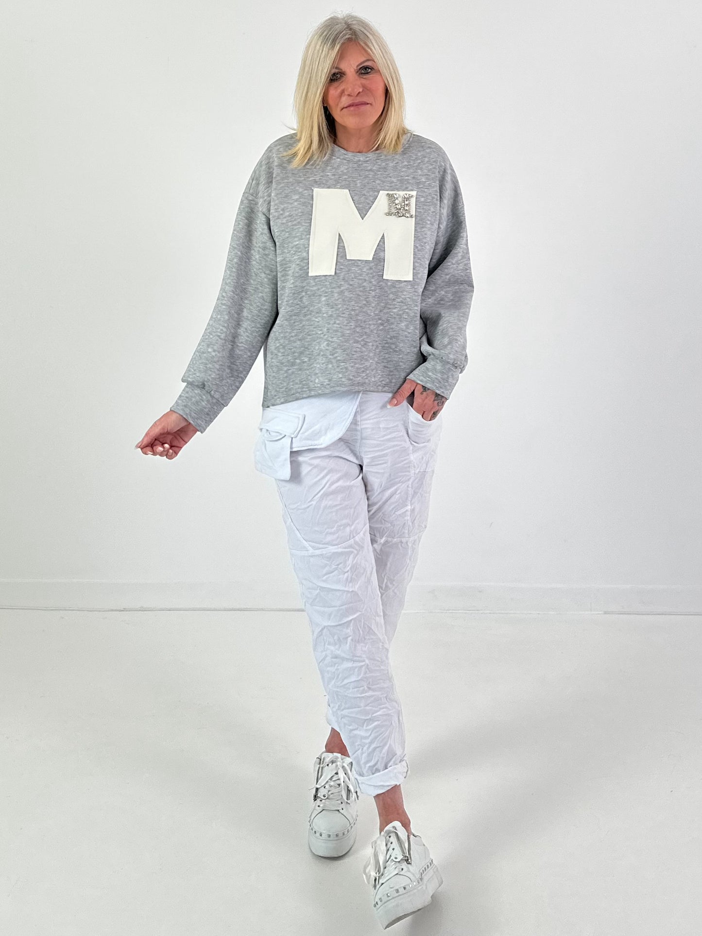 Sweatshirt model "Edition M" - gray