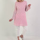 Tunic/Dress with Slit Pockets - Pink