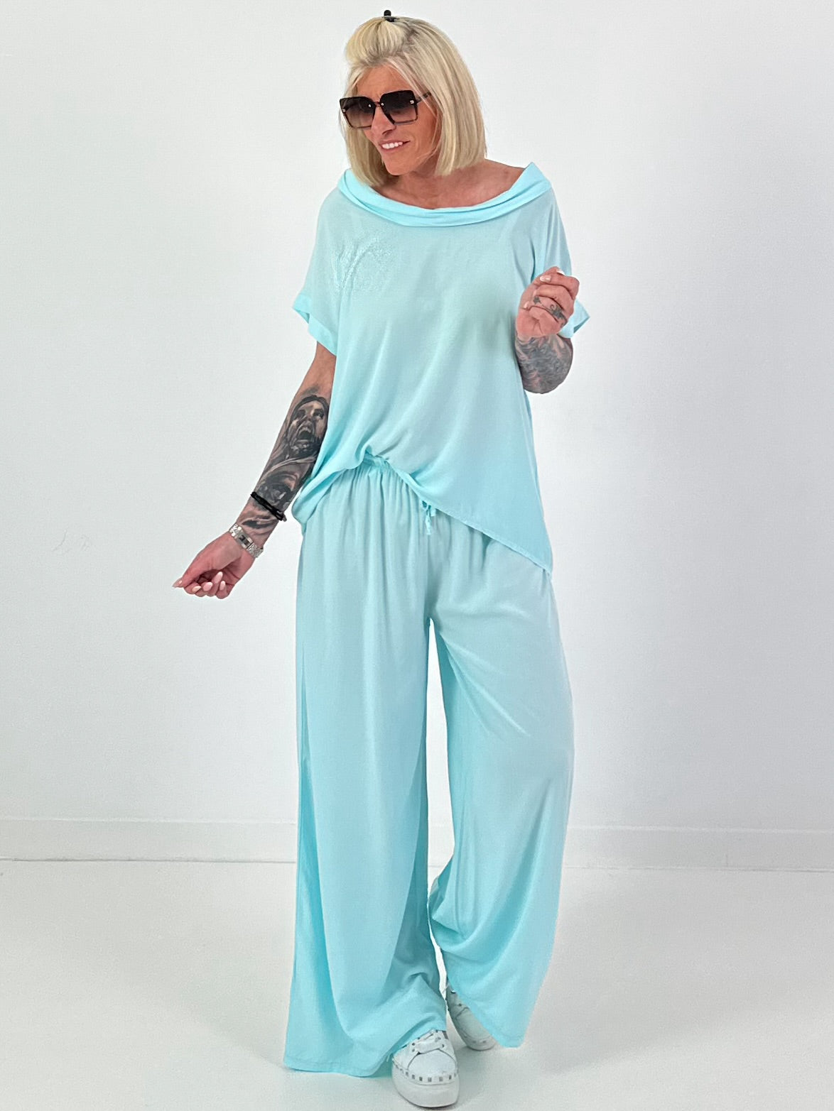 Leichter Zweiteiler - türkis