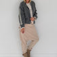Jacke mit Streifen-Details - grau