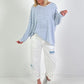 Culotte Jeans Model "Soft Canvas" - white