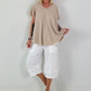 Light structured T-shirt - beige