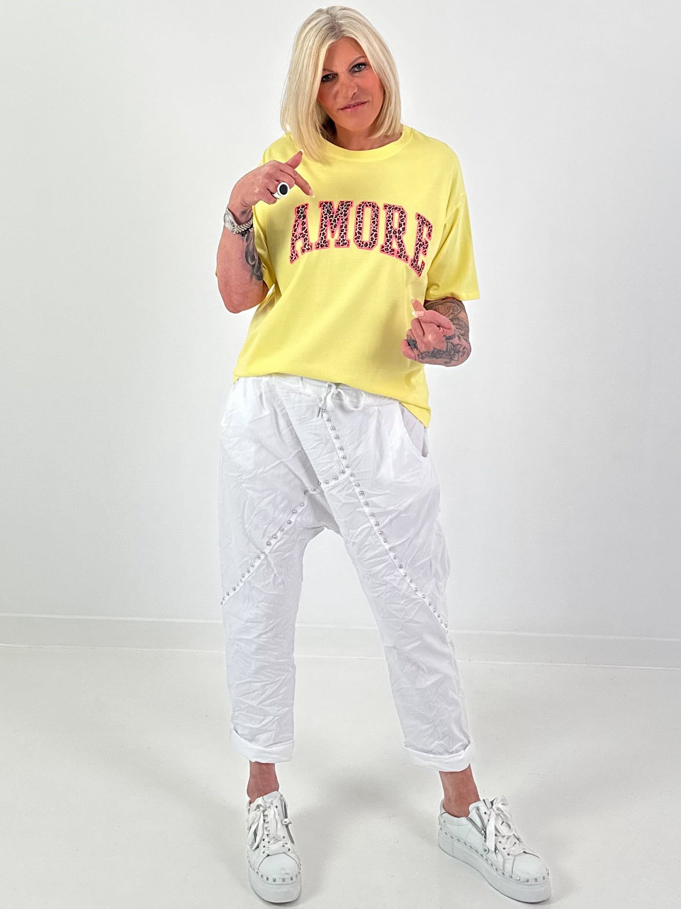 T-Shirt Amore - yellow