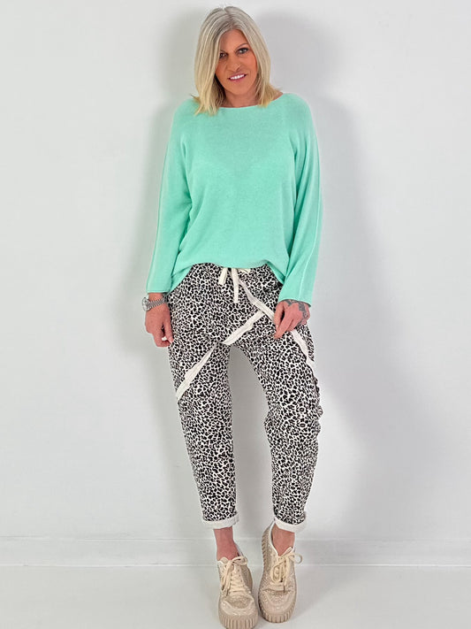 Pullover mit Rundhals - mint