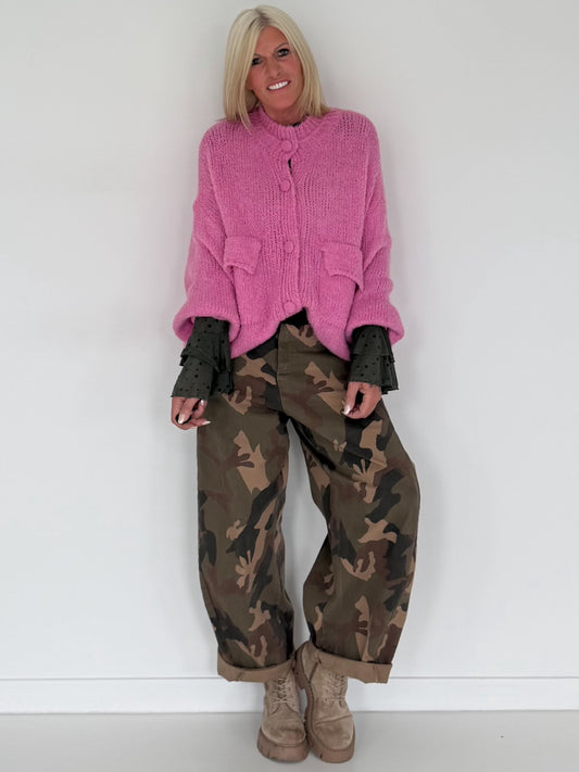 Weiche Strickjacke - candy