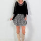 Oversized Häkelpullover - schwarz