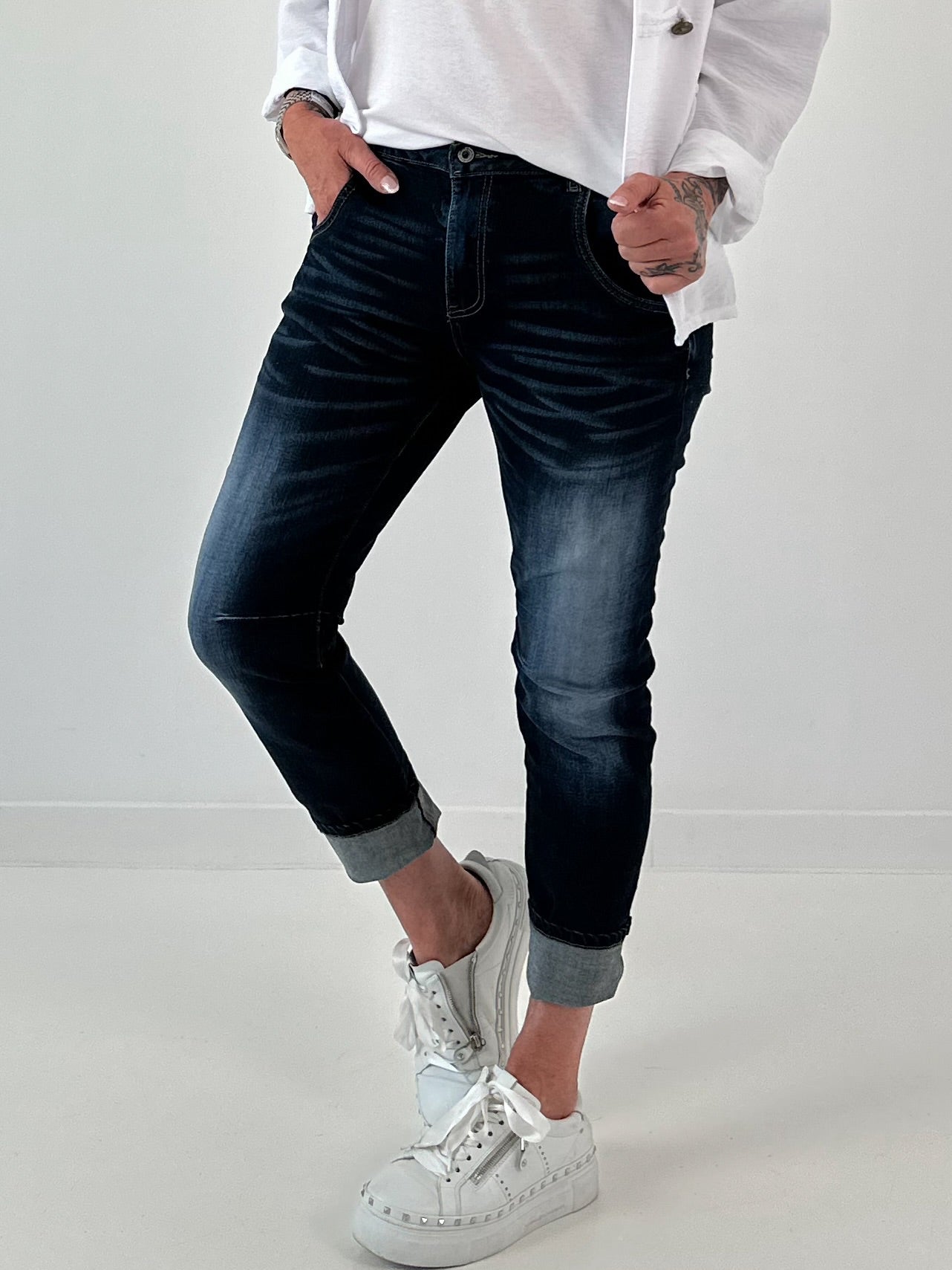 Jeans Hose mit besonderer Waschung  - denim