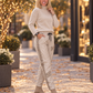 Basic Rollkragenpullover - beige