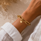 Giuno Link Bracelet - gold