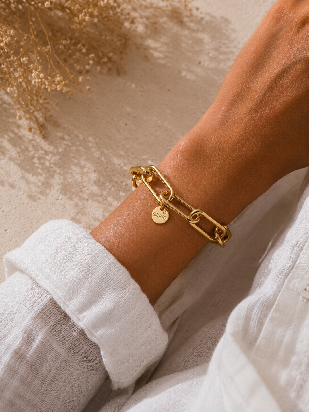 Giuno Link Bracelet - gold