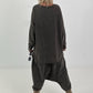 Haremhose mit aufgesetzter Tasche - anthrazit