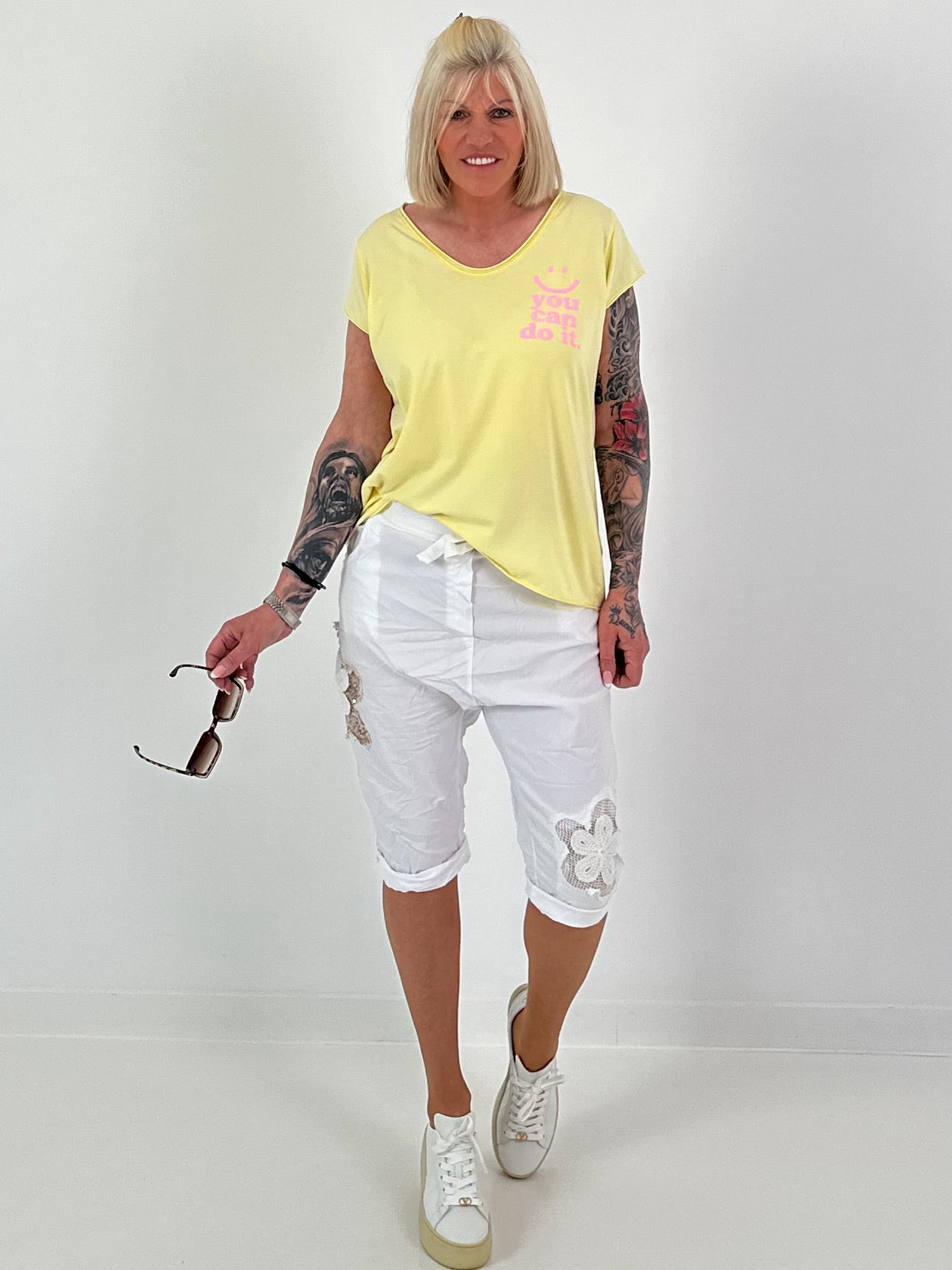 T-Shirt You Can - yellow
