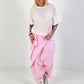 Blouse shirt with "puff sleeves" - white