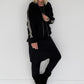 Jacke mit Streifen-Details - schwarz