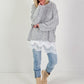 Pullover Modell "Feather Touch" - grau ( lieferbar ab 22.01.25)
