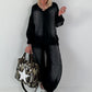 Lässiges Sweatshirt im Used-Look - schwarz