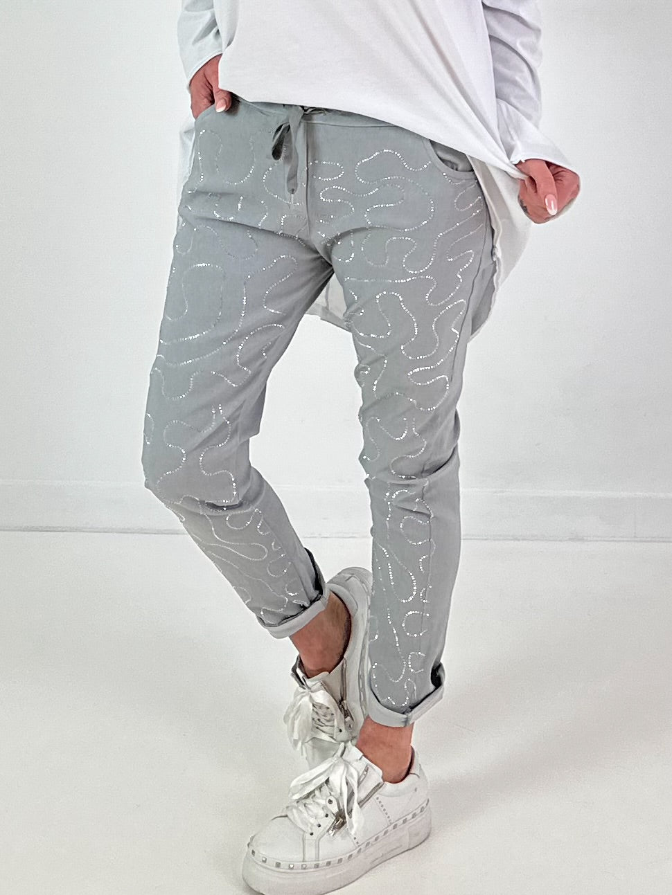 Hose Modell "Crystal Move" - grau