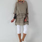 Tunika im Layer-Look - taupe