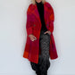 Mantel im Color-Block-Muster - mehrfarbig
