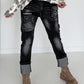 Jeans Fashion Smiley - used-black