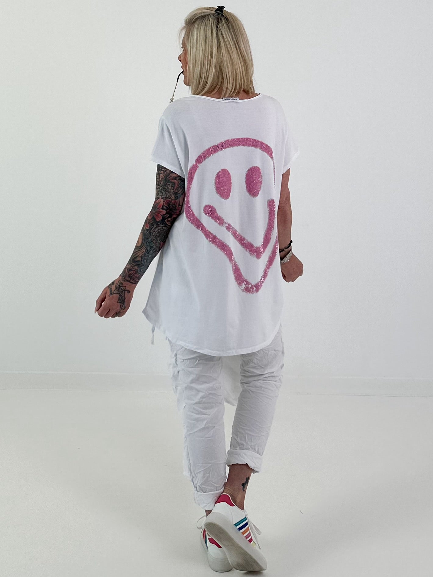 T-Shirt Smile - weiss