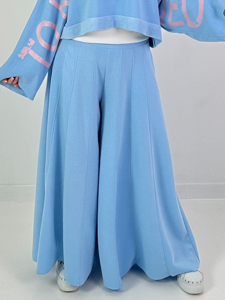 Palazzo-Hose - hellblau