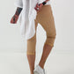 Capri Hose mit Bindeband - sand