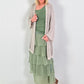 Crochet jacket with Lurex - beige