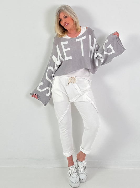 Korte trui Iets - grijs