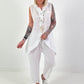 Linen two-piece set - white