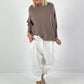 Turtleneck Pullover Modell "Free Fall" - taupe