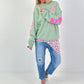 Long Top Leo asymmetrical - neon pink