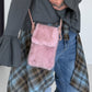 Kleine Felltasche / Phone Bag - rosa
