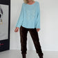 Weicher Pullover My Angel - hellblau