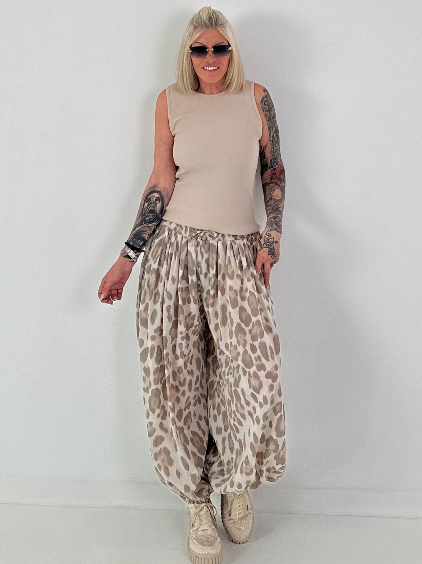 Ripp Tank Top  - beige