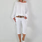 Oversized Shirt mit Rückenprint - weiss